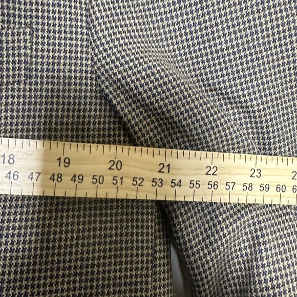 Joseph Abboud Silk Wool Houndstooth Blazer Sport Coat Jacket Men 42L Tan Brown - Picture 11 of 16
